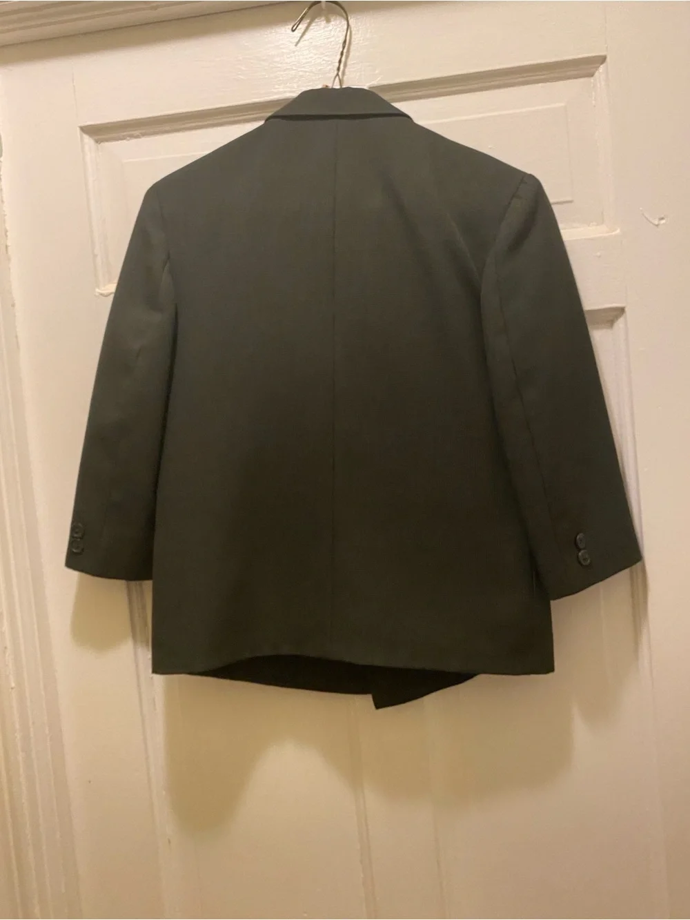 Kids Double-Breasted 2 Piece Suit- Black